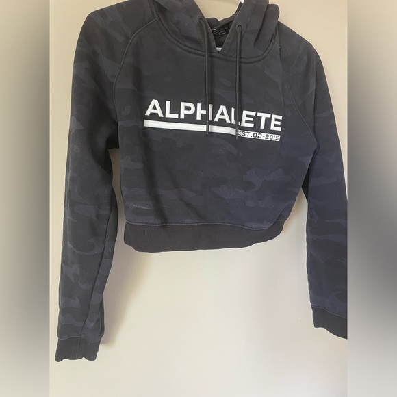 Alphalete cropped camo Hoodie NWOT size Small athletic wear - Picture 6 of 7